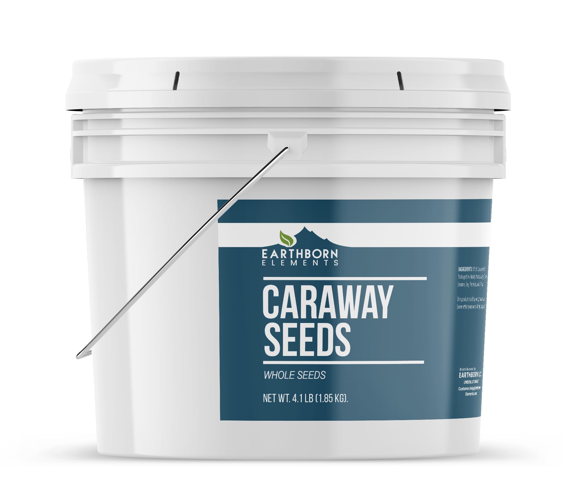 Earthborn Elements Caraway Seeds 1 Gallon Bucket, Rich & Nutty Flavor, Baking & Cooking (65.6 Ounces)