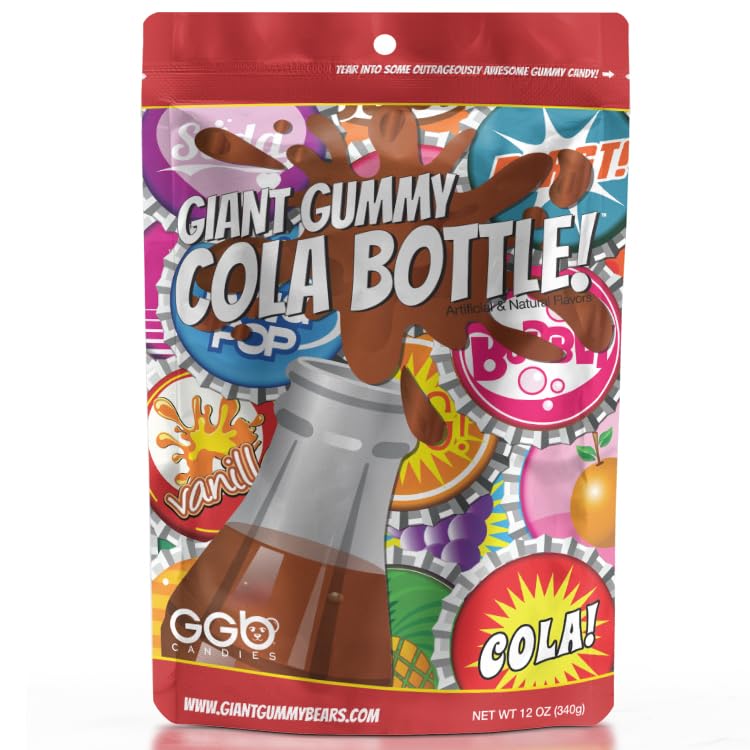 Giant Gummy Cola Bottle (Vanilla Cola)