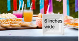 Susty Party 6-Inch Compostable Square Plates (50-Count), Sugarcane Heavy Duty Disposable Biodegradable Plate for Dessert, White
