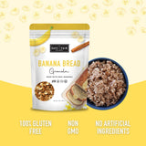 Safe + Fair Banana Bread Granola - Allergen-Free with Whole & Ancient Grains - Gluten-Free, Plant-Based, Non-GMO, No Artificial Ingredients - Perfect