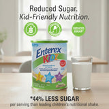 Enterex Kidz Nutritional Shake Mix for Kids - Vanilla | 8g Protein, Reduced Sugar, 28 Vitamins & Minerals | Gluten Free, with Fiber | 400g (7