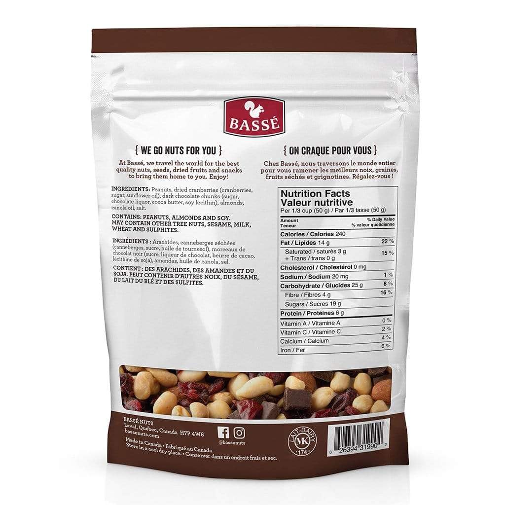 Basse Dark Chocolate Cranberry Mix, 480g/17 oz