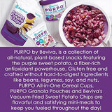 Beviva's PURPO Granola: Vegan, gluten-free, prebiotic inulin, purple sweet potato, fruit, high fibre and low sugar, healthy snacks, ice cream/yogurt