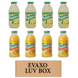 LUV BOX- variety Everfresh Juice 16 oz. pack of 8 , Everfresh Lemonade , Everfresh 100% Orange Juice. by evaxo