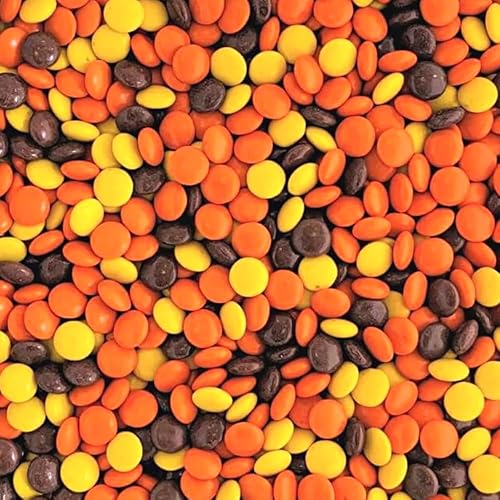 Chocolate Peanut Butter Pieces Candy- 1.5 Lbs Milk Chocolate Peanut Butter Candies in Crunchy Shell-Perfect for Parties, Snacks, and Baking-Perfectly