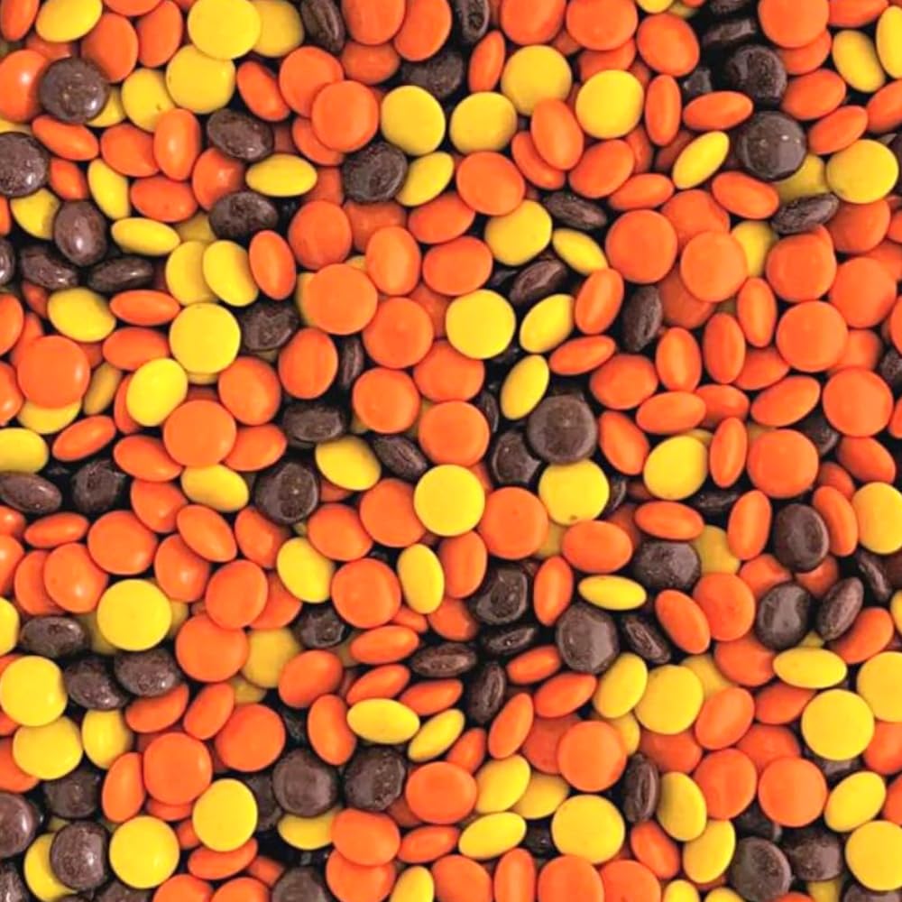 Chocolate Peanut Butter Pieces Candy- 1.5 Lbs Milk Chocolate Peanut Butter Candies in Crunchy Shell-Perfect for Parties, Snacks, and Baking-Perfectly