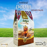 (1 Pack = 8.82 oz / 250 gm) Dried Premium Doum Harraz Egyptian Herbal Loose Natural Flowers Caffeine Free Doom Dom Hyphaene Thebaica Palm Powder