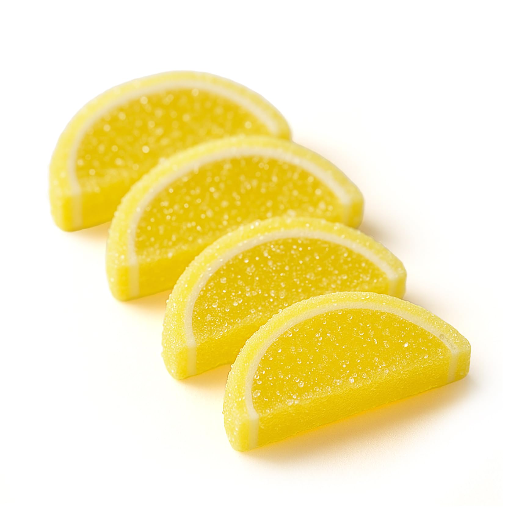 NY Spice Shop Lemon Fruit Slices Candy - 8 Ounce Citrus Flavor Chewy Jelly Fruit Slices Candy - Old Fashioned Sliced Lemon Fruits Gummies - Gummies