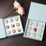 Mobestech 1pc Heart Shaped Chocolate Box Bag Elegant Compartment Design for Parties Weddings and Valentine's Day and Materials