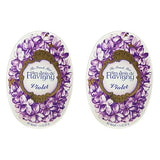 Les Anis de Flavigny French Anise Candy - Violet Flavor Hard Candy, Natural Gourmet Sweets in Classic Reusable Tin, 50g (1.75 oz) Each (Pack of 2)