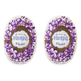 Les Anis de Flavigny French Anise Candy - Violet Flavor Hard Candy, Natural Gourmet Sweets in Classic Reusable Tin, 50g (1.75 oz) Each (Pack of 2)