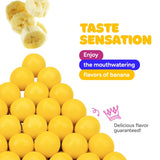 Gumballs for Gumball Machine Refill - 1 Inch Bubble Gum 1.7 LB - Banana Bubble Gum Yellow Gum Balls - Chewing Gum for Kids - 2 Packs