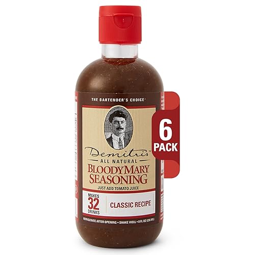 Demitri's Bloody Mary Seasoning Classic Recipe - Bloody Mary Mix - Concentrated Drink Mixer - Bold Rich Flavor - Perfect for Home Brunch Parties