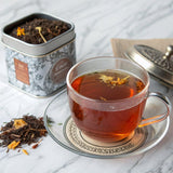 Premium Earl Grey Bergamot Decaf Tea Bags 50 Pack Designer Tin, Crafted in Sri Lanka, Naturally Decaffeinated Herbal Teabags Full Bodied Flavor, Keto