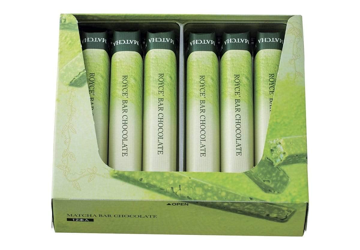 ROYCE' Matcha Bar Chocolate - Japanese Green Tea Treat from Hokkaido | Gourmet Snack for Gifting & Indulging | 12 Pieces