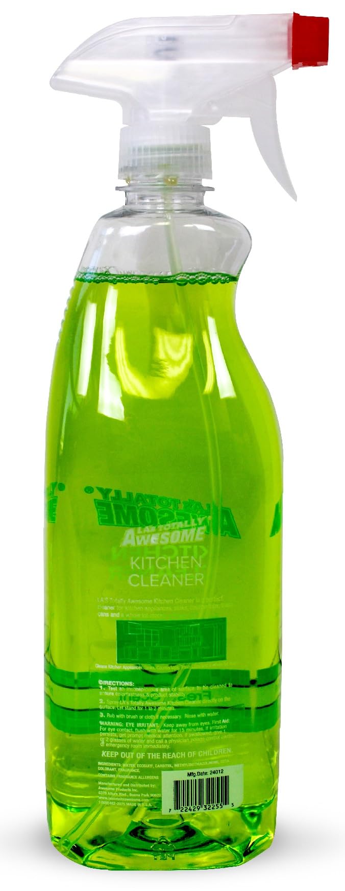 La's Totally Awesome Daily Kitchen Cleaner Spray, For Sink, Cooktop, Oven and more, Plant-Derived Formula, 32 Fl Oz (Pack of 3)