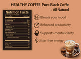 Instant Coffee Packets, Medium Roast Arabica Coffee Beans, Sugar Free, Hot or cold brew, no allergens, Black Coffee Bulk 20 Count Single Serve (3oz