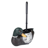 Needzo Mallard Duck Toilet Brush with Holder, Rustic Bathroom Decoration, Cabin Home Accessory
