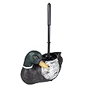 Needzo Mallard Duck Toilet Brush with Holder, Rustic Bathroom Decoration, Cabin Home Accessory