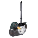 Needzo Mallard Duck Toilet Brush with Holder, Rustic Bathroom Decoration, Cabin Home Accessory