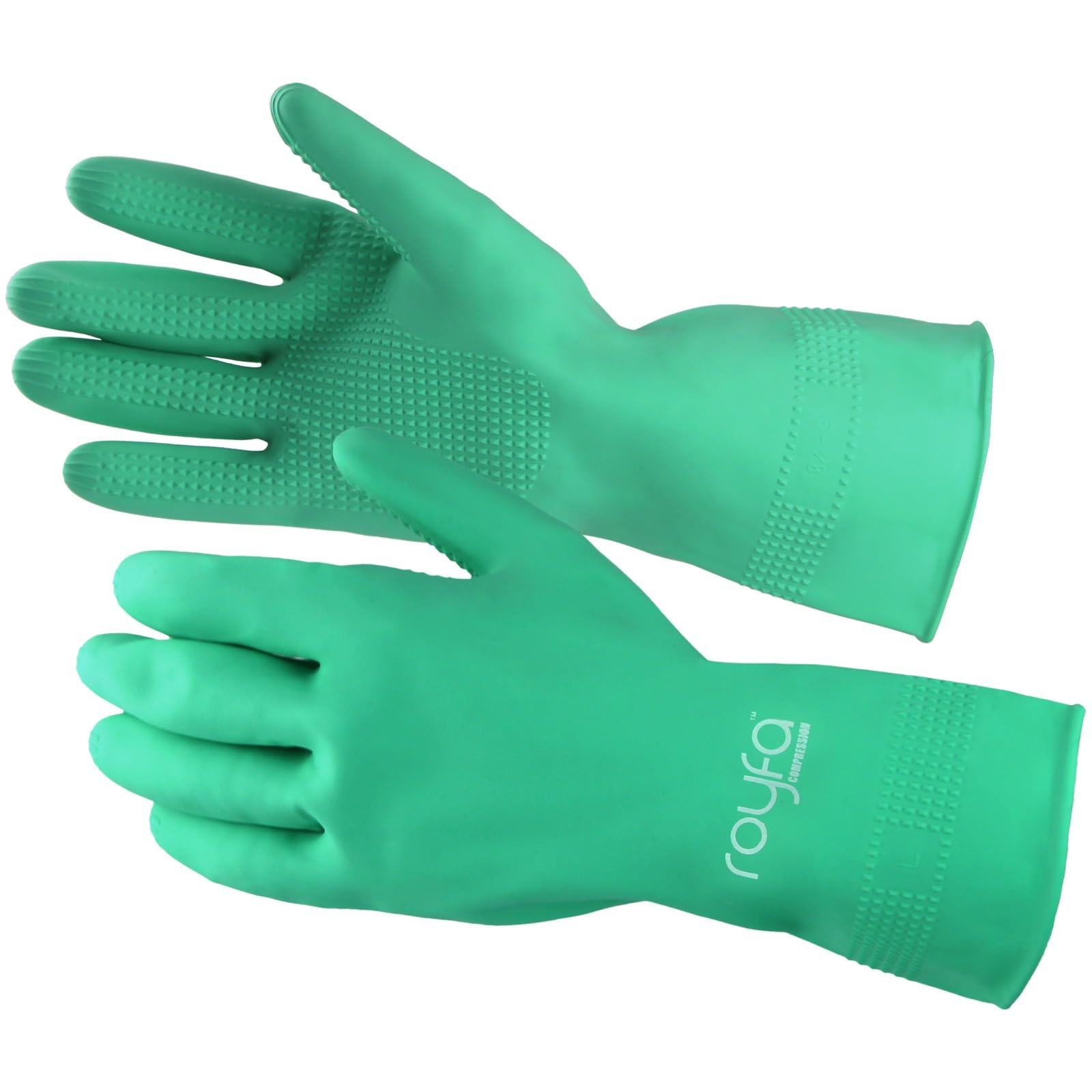 Donning Gloves for Compression Stockings - Gloves Universal Fit with Raised Ridge Surface Palms Design for Better Grip (Large. 1 Pack)