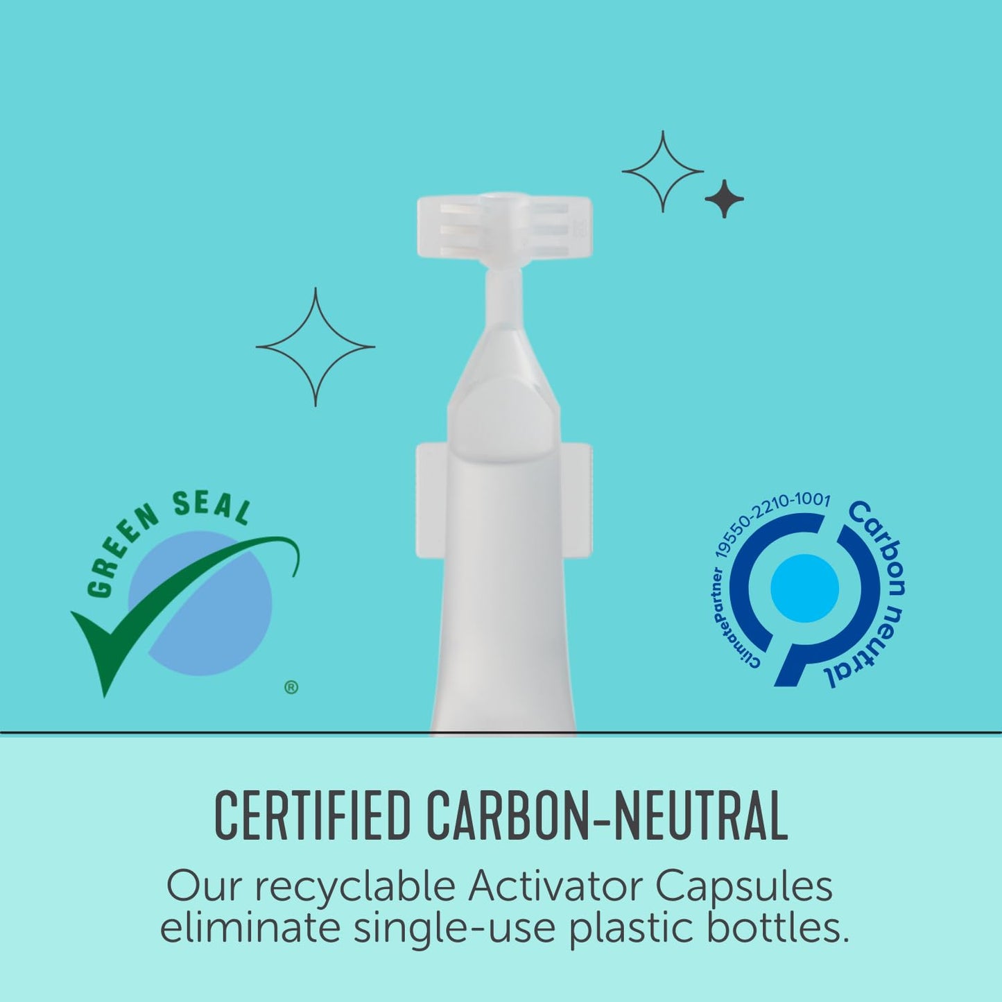 Force of Nature Pro Activator Capsules - Eco-Friendly All Purpose Cleaner Refill - Disinfectant, Sanitizer, Deodorizer Bulk Supplies for School