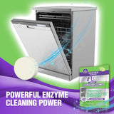 iFLO Dishwasher Cleaner Tablets with iFLObiotic - Deep Cleaning Dishwasher and Deodorizer Tablets to Eliminate Dish Washer Odor, Remove Residue