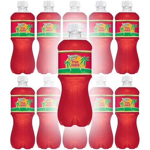 Tahitian Treat, Fruit Punch Soda, 20 Fl Oz Bottle (Pack of 12, Total of 240 Fl Oz)