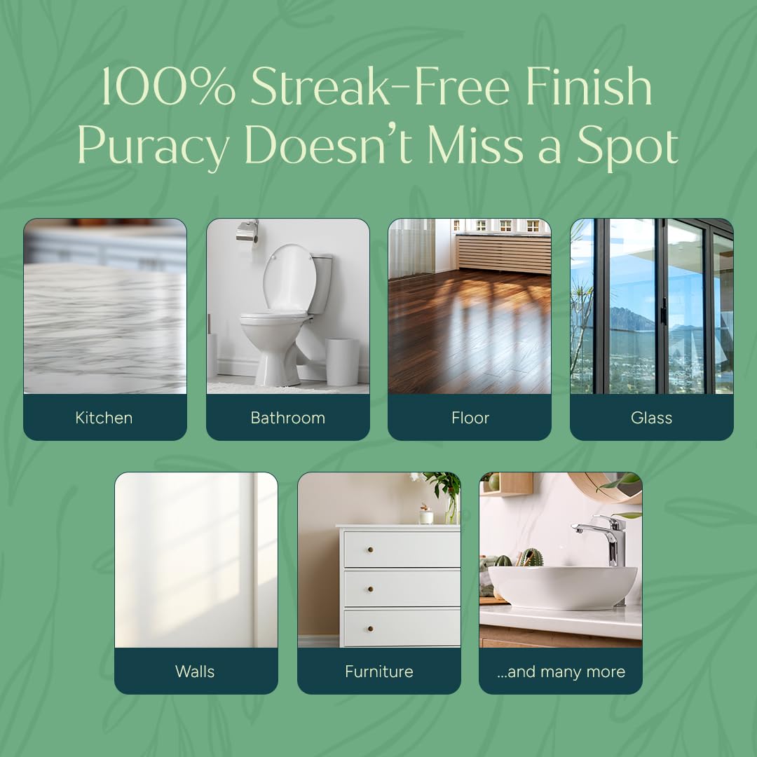 Puracy All Purpose Cleaner Concentrate - Plant-Powered Multi-Surface Cleaner - Surface Cleaner Solution As Seen on TikTok (Organic Lemongrass, 16 fl