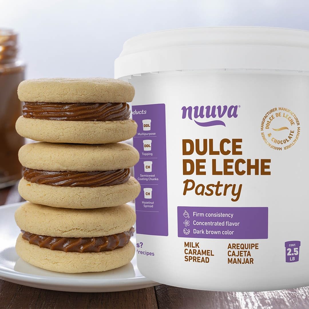 Nuuva Foods Dulce de Leche Repostero Pastry | Authentic Creamy Caramel Spread for Baking | Perfect for Desserts & Pastries (2.5 lbs)
