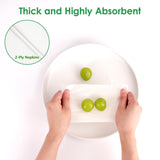 FEHHTO Disposable Napkins - 200 Count Everyday Paper Napkins - 13"x13", 2-Ply Premium Quality Dinner Napkins - Soft, Absorbent for Kitchen