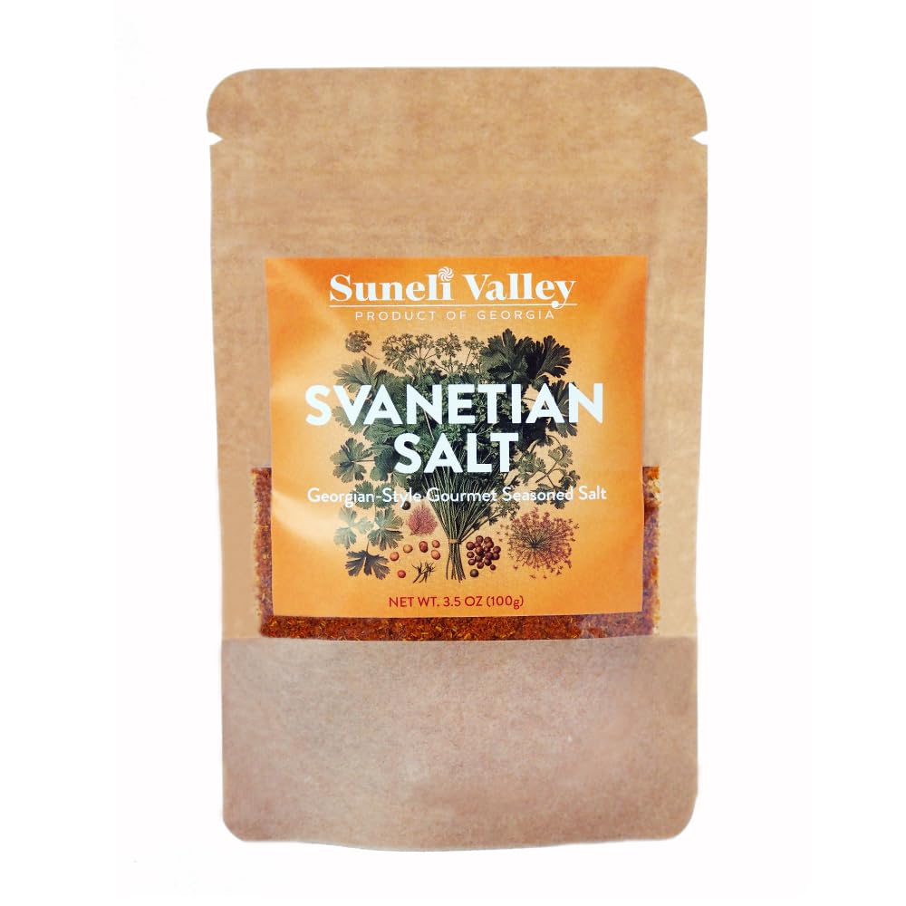 Suneli Valley Svanetian Salt | Traditional Georgian Herb & Spice Blend - Gourmet Seasoning for Cooking (3.5oz)