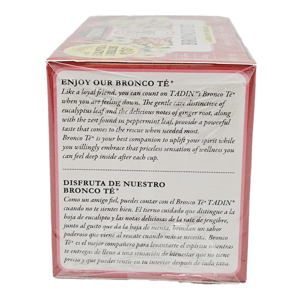 Tadin Bronco Herbal Tea. Caffeine Free. 24 Tea Bags. 1.01 oz. Pack of 6