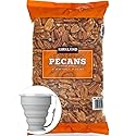 Kirkland Signature Pecan Halves, Baking Nuts, 2 lbs Item 203444. Bundle with MORALZA Silicone Collapsible Cup 200ml - 2 Items.