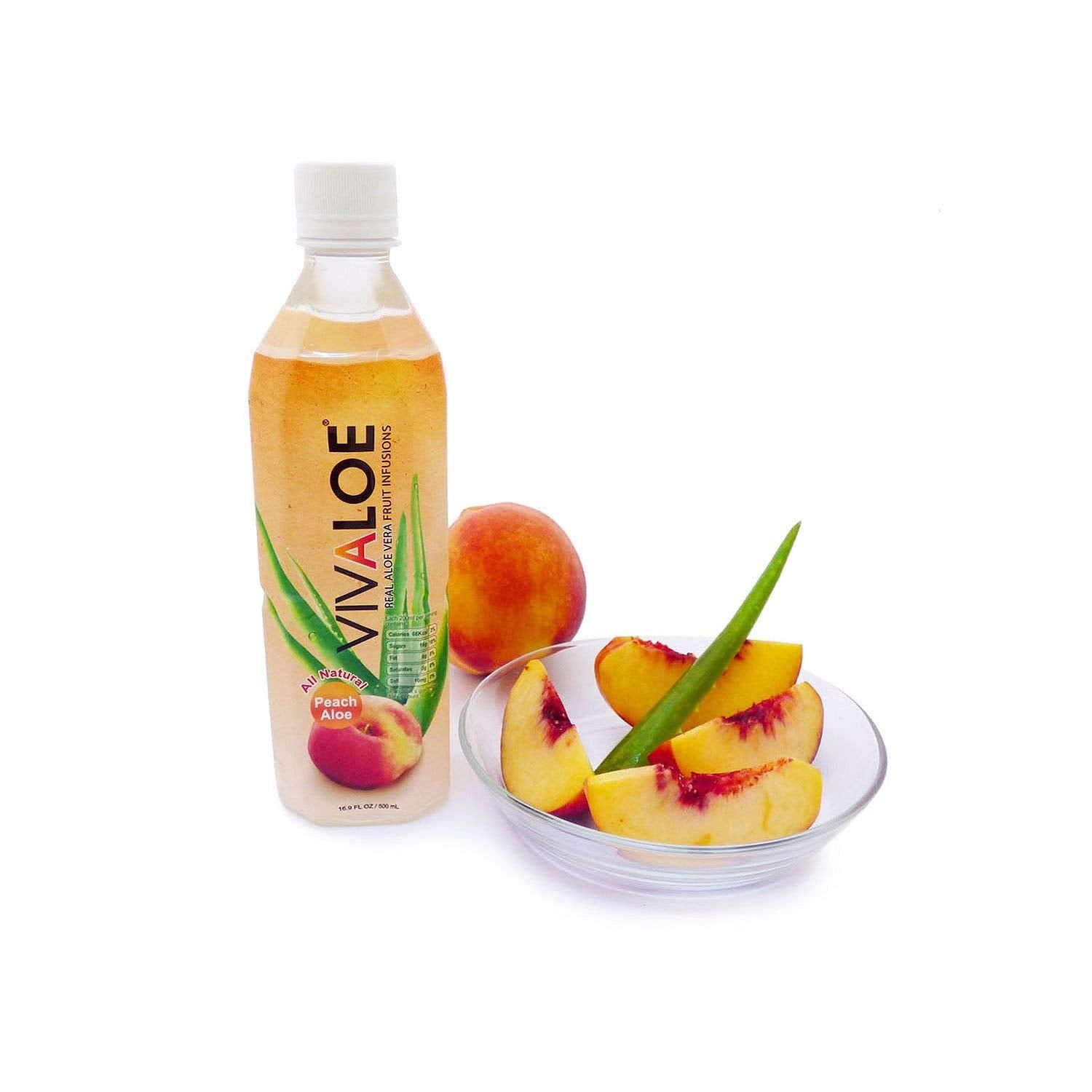 Vivaloe Peach Aloe Drink (16.9 fl. oz., 12 pk.)