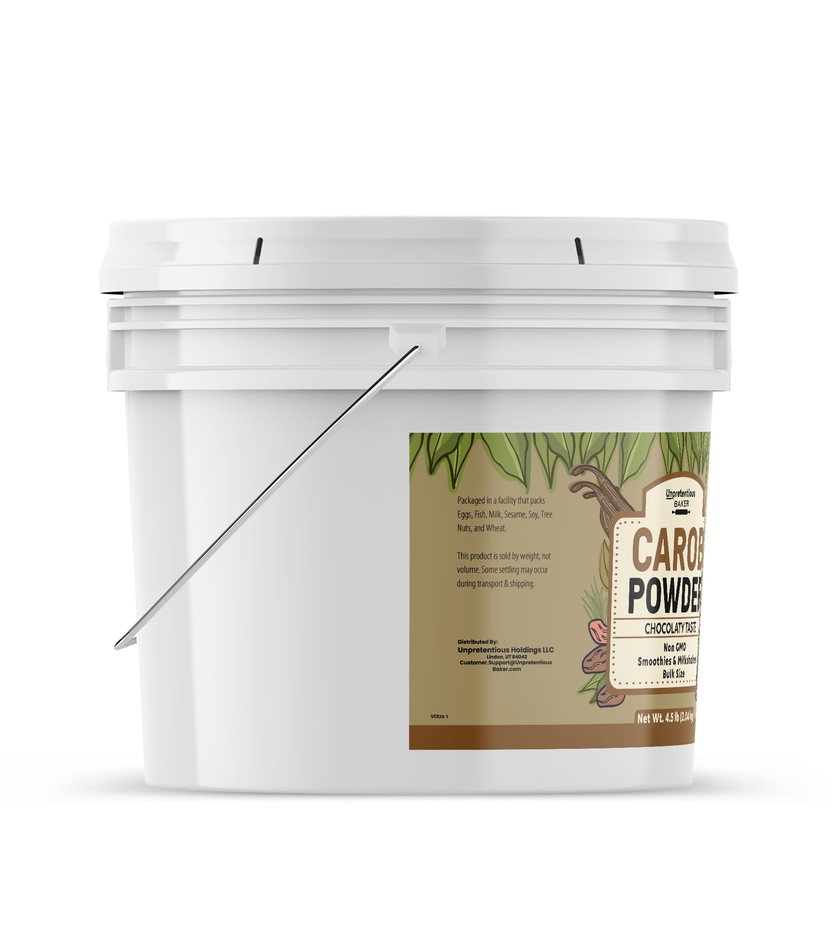 Unpretentious Carob Powder, 1 Gallon, Baked Goods, Milkshakes, Smoothies