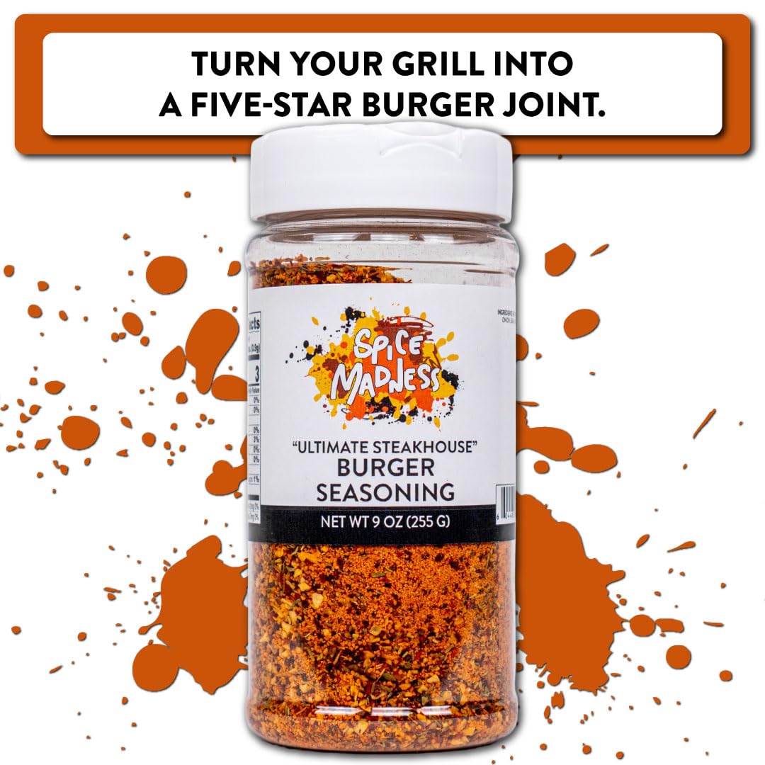 Spice Madness - Ultimate Steakhouse Burger Seasoning - 9 oz