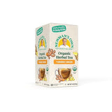 Newman ’s Own Organic Turmeric Ginger Herbal Tea Caffeine-Free May Aid Digestion and Boost Immunity Turmeric Tea with 20 Individually Wrapped Tea Bags