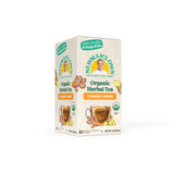 Newman ’s Own Organic Turmeric Ginger Herbal Tea Caffeine-Free May Aid Digestion and Boost Immunity Turmeric Tea with 20 Individually Wrapped Tea Bags