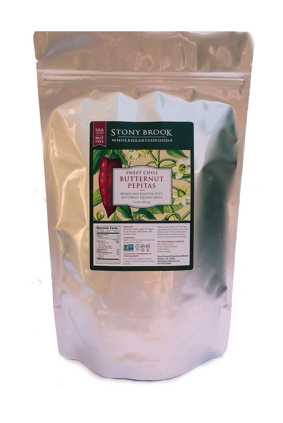Stony Brook Sweet Chili Butternut Pepitas - 16 oz.