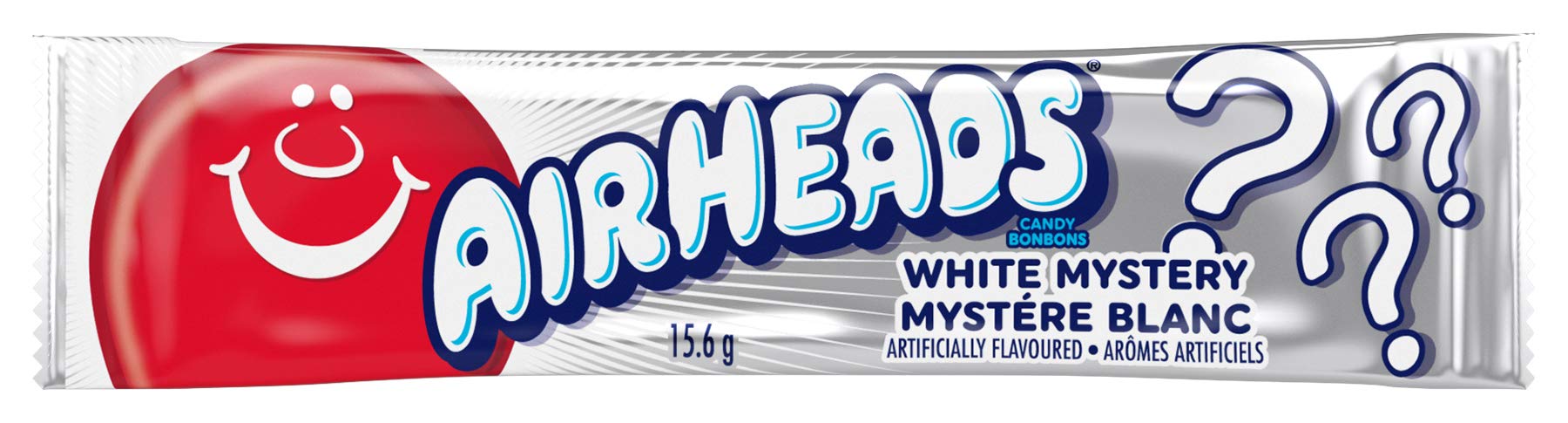 AIRHEADS CANDY INDIVIDUALLY WRAPPED BARS, WHITE MYSTERY, PARTY, 0.55 OUNCE