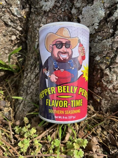 Pepper Belly Pete’s Flavor-Time Southern Seasoning, 8 oz - 2 pack