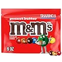 M&M'S Peanut Butter Milk Chocolate Candy, Sharing Size, 9 oz Bag