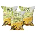 3 Pcs 80 Kcal Popcorn Flavor diet snacks appetizer Crispy Brown Rice (Organic Brown Rice Chips) Non Fried Made in Thailand