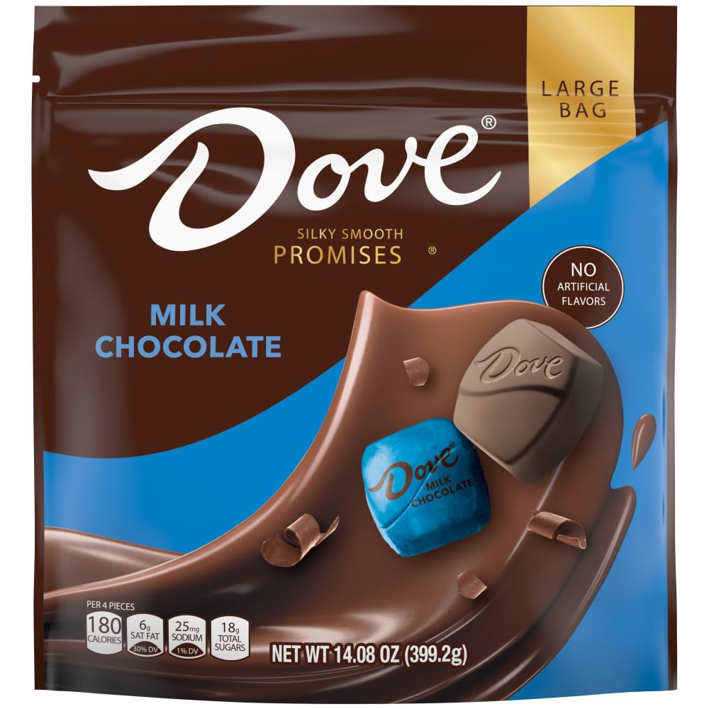 DOVE PROMISES Milk Chocolate Candy, Individually Wrapped, 14.08 oz Bag