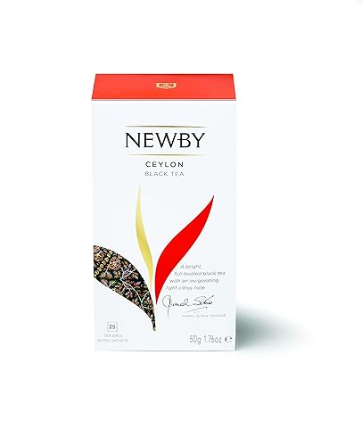 Ceylon Black Tea - 25 Individually Wrapped Tea Bags - Smooth & Aromatic Sri Lankan Blend by Newby Teas
