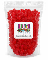 Cinnamon Juju Bears Candy - Spicy Hot Cinnamon Gummy Bears, Chewy Red-Hot Classic JuJu Bears, Bulk 1.5 Pound Bag, Old-Fashioned Fiery Cinnamon Flavor