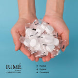 IUMÉ Compressed Towel, Baby Wipes Wet Wipes Travel Disposable Napkins Mini Magic Coin Tissues Portable for Camping Home Beauty Travel Sports Outdoor