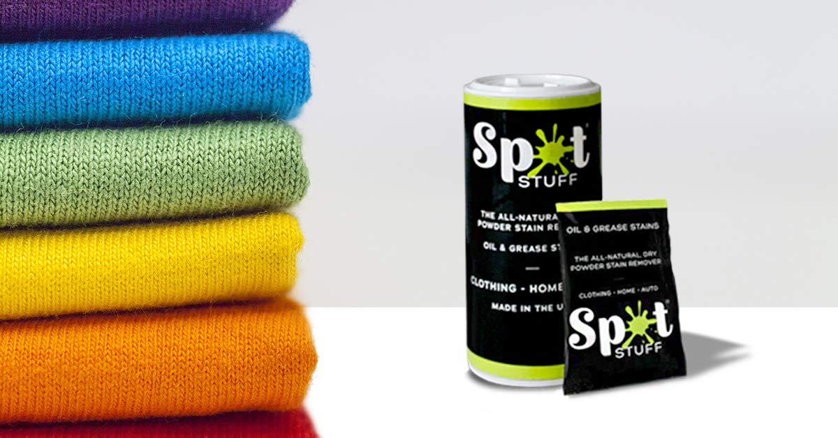 Spot Stuff Oil and Grease Dry Powder Stain Remover - Shaker Bottle