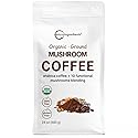 Micro Ingredients Organic 10 in 1 Ground Mushroom Coffee, 24 Ounce | Premium Arabica Coffee with Lion's Mane, Chaga, Reishi, & More | Smooth Medium